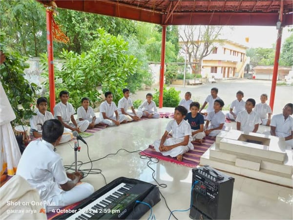 Music practice in the pavilion